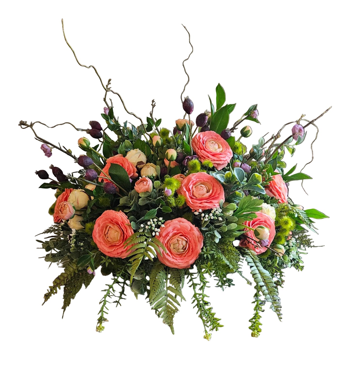 Large Centerpiece with Real Touch Ranunculus