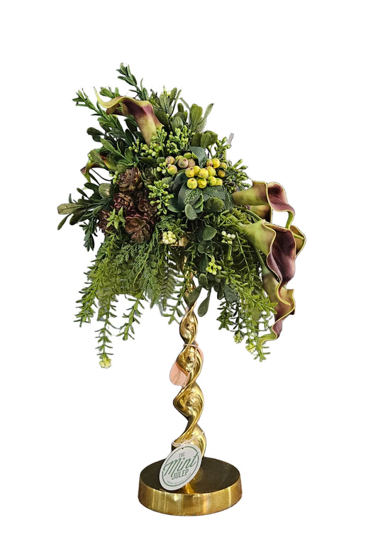 Eggplant Calla Lily Candle Topper