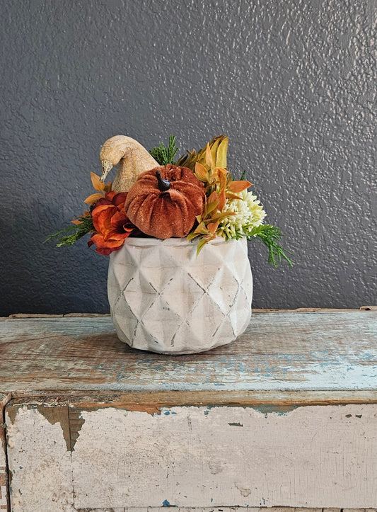 Fall Sit Around With Gourd