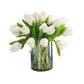 Tulips in Clear Vessel