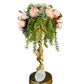 Pink Roses and Fern Candle Topper