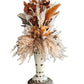Fall Candle Topper with Coffee Zinnias
