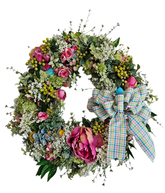 24" Colorful Easter Wreath