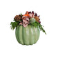 7" tall Green Pumpkin Arrangement