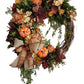 Fall Wreath with Wispy Vine