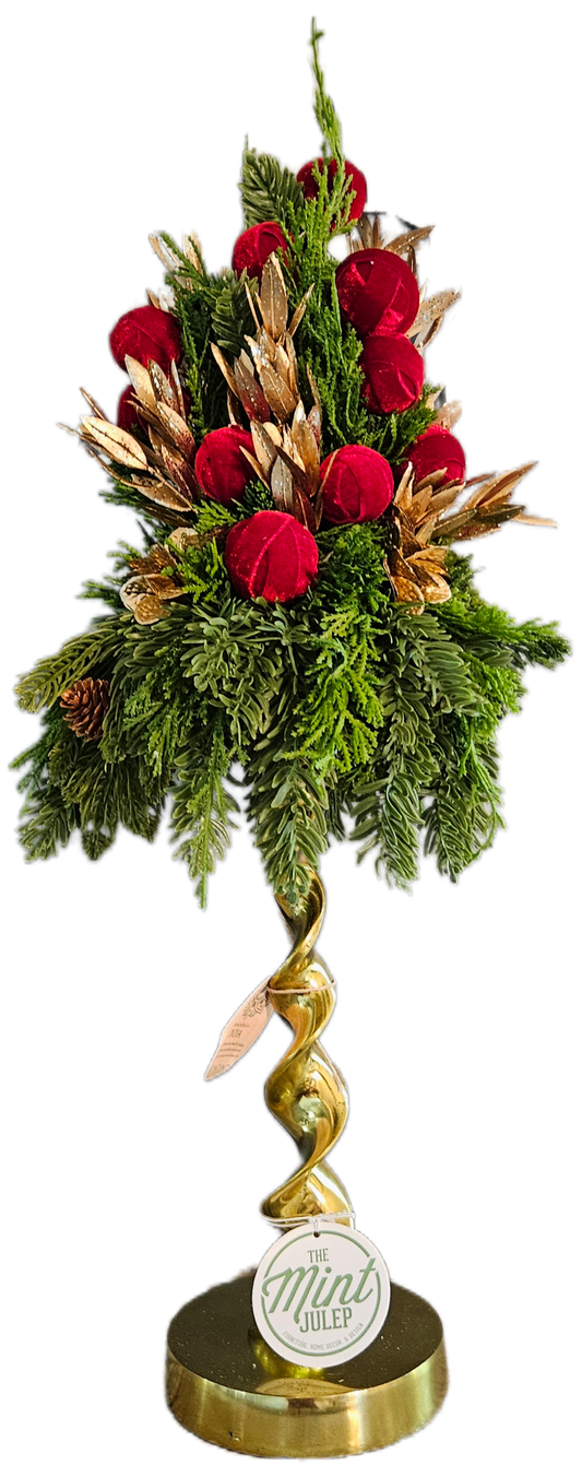 Velvet Ornaments Candle Topper