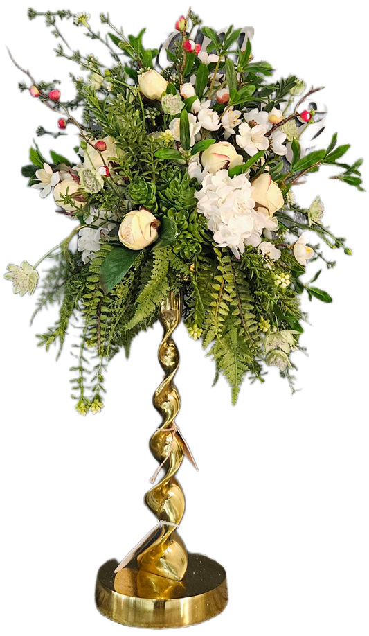 Cherry Blossom & Rose Candle Topper