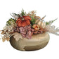 Fall Centerpiece With Olive Green Pumpkin