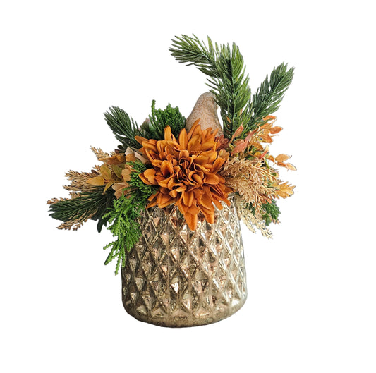 Fall Arrangement with Zinnia