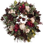 24" Burgundy & Cream Fall Wreath
