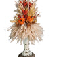 Fall Candle Topper with Coffee Hydrangea