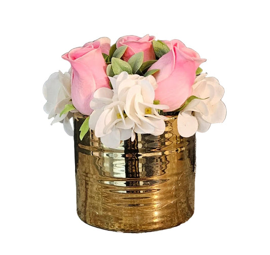 Pink Roses Sit Around