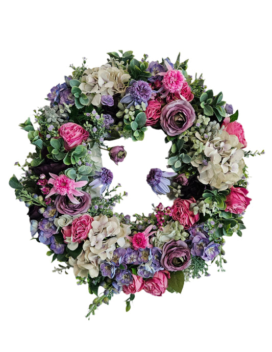 Purple & Fuschia Wreath