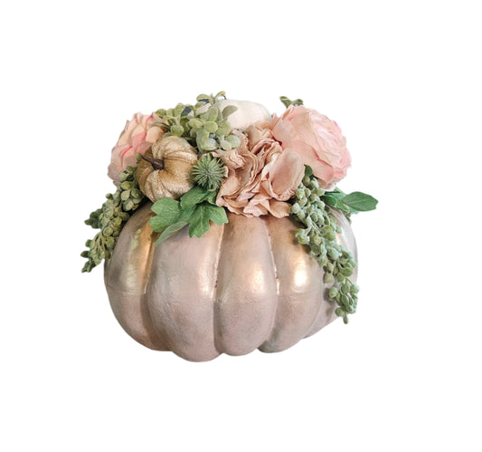 Blush Pumpkin Arrangement