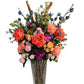 Fresh Look Arrangement in Crystal Container