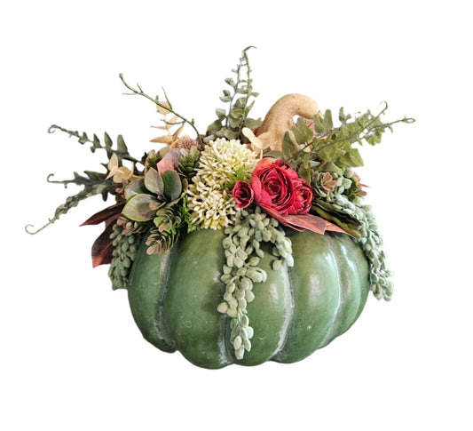 Green Pumpkin Arrangement