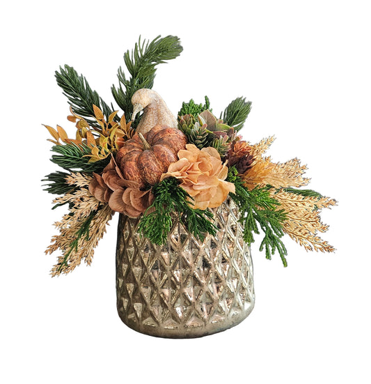 Fall Arrangement with Zinnia