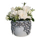 Neutral Arrangement in Textured Flower Container