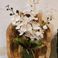 Orchid In Wood Hanging Container
