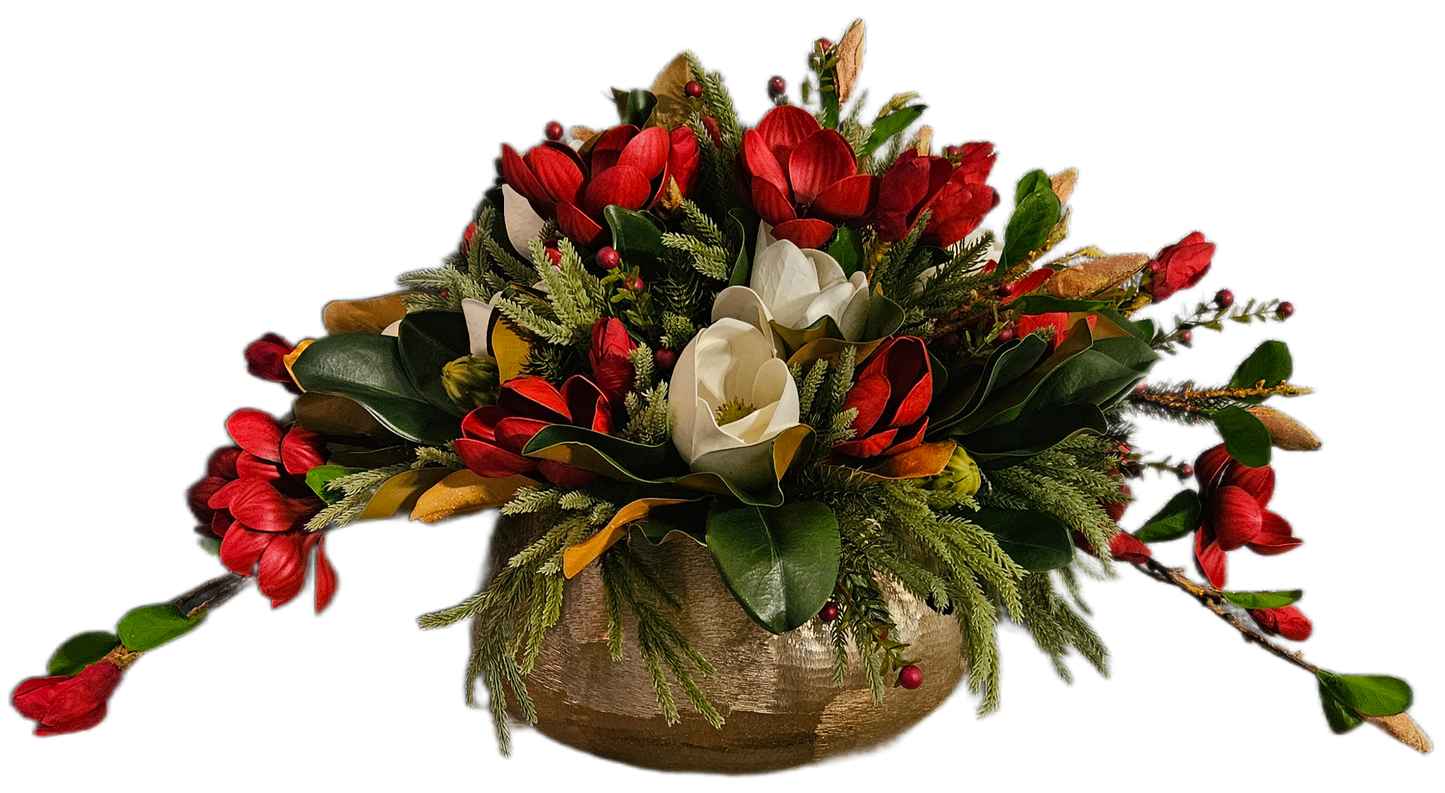 Magnolia Holiday Centerpiece