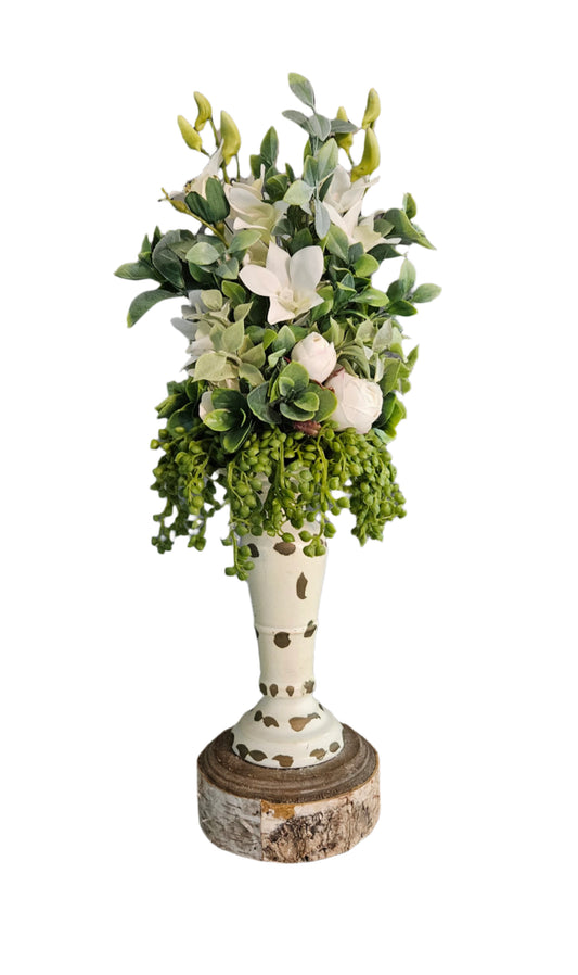 11" Tall Orchid Candle Topper