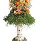 Fall Candle Topper with Orange Rose Hips
