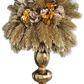 Gold Pine Candle Topper