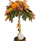 Low Fall Topper with Chrysanthemums