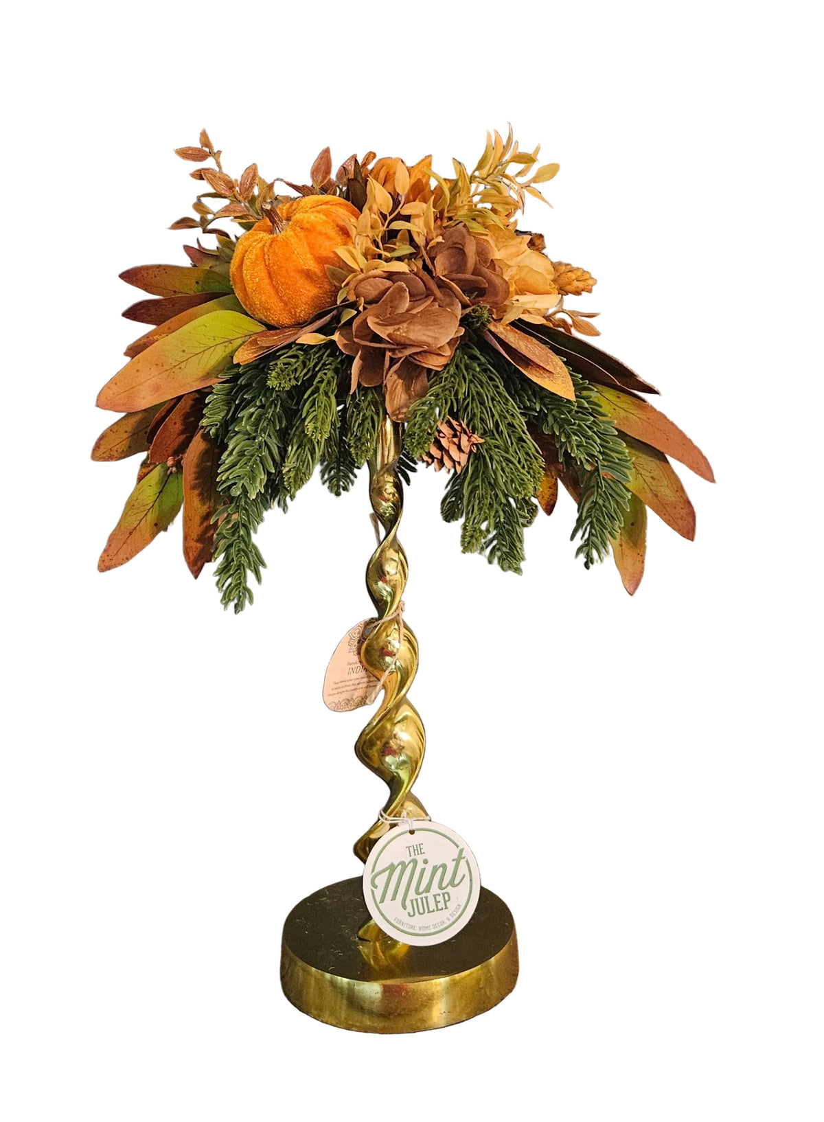 Low Fall Topper with Chrysanthemums