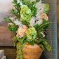 Large Arrangement With Real Touch Hydrangeas