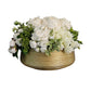 Cream Centerpiece in Gold Container