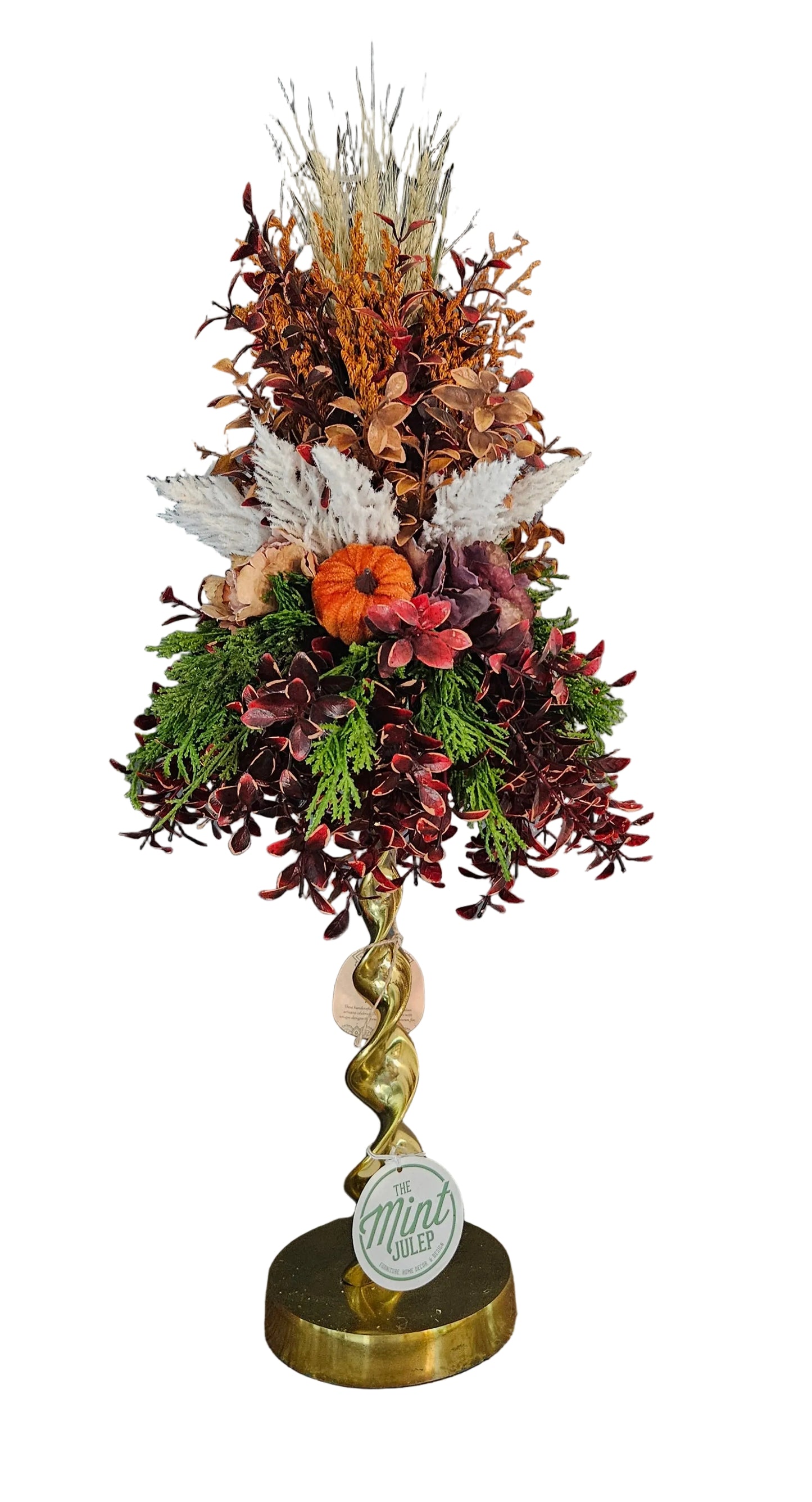 Fall Candle Topper With Wheat