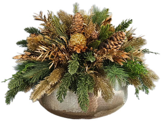 Holiday Gold Centerpiece