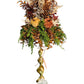 Fall Candle Topper With Brown & Cream