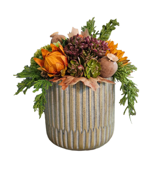 Fall Arrangement with Pods