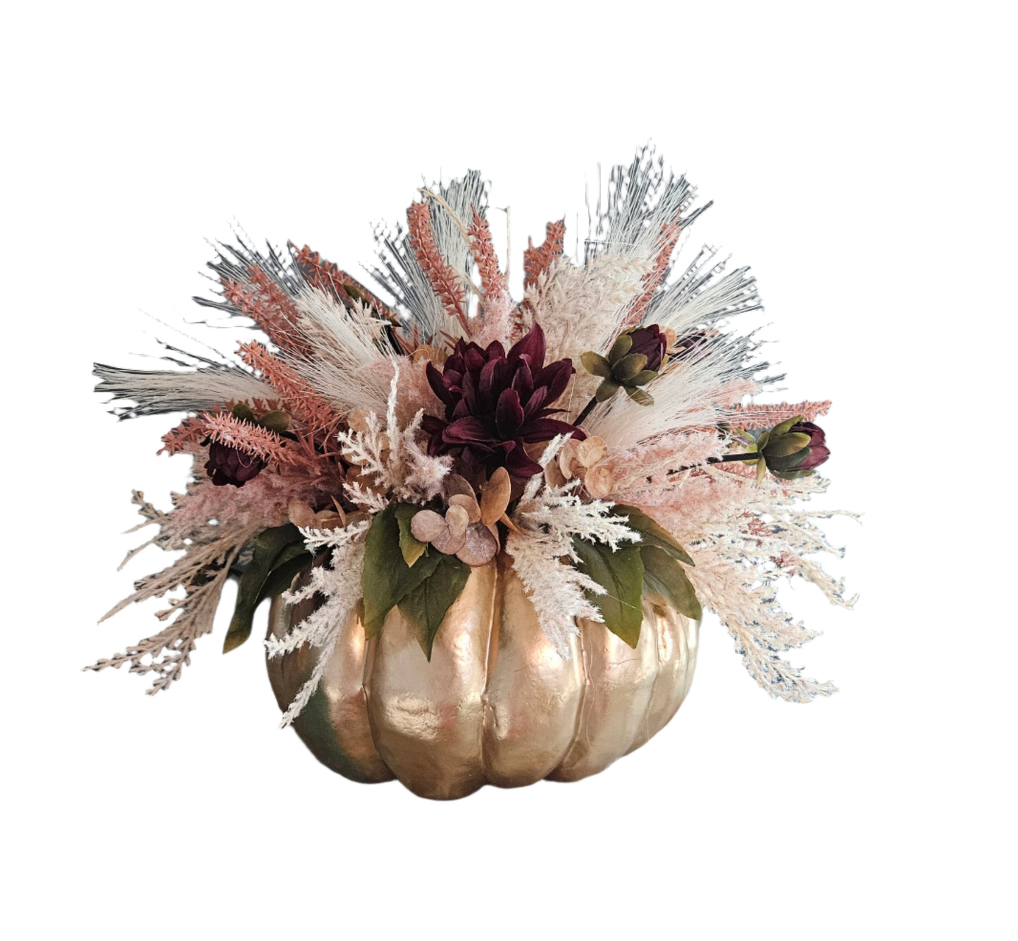 Fall Centerpiece With Assorted Grasses