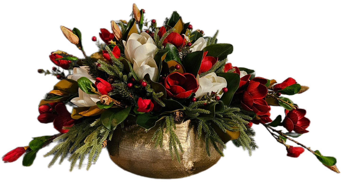 Magnolia Holiday Centerpiece