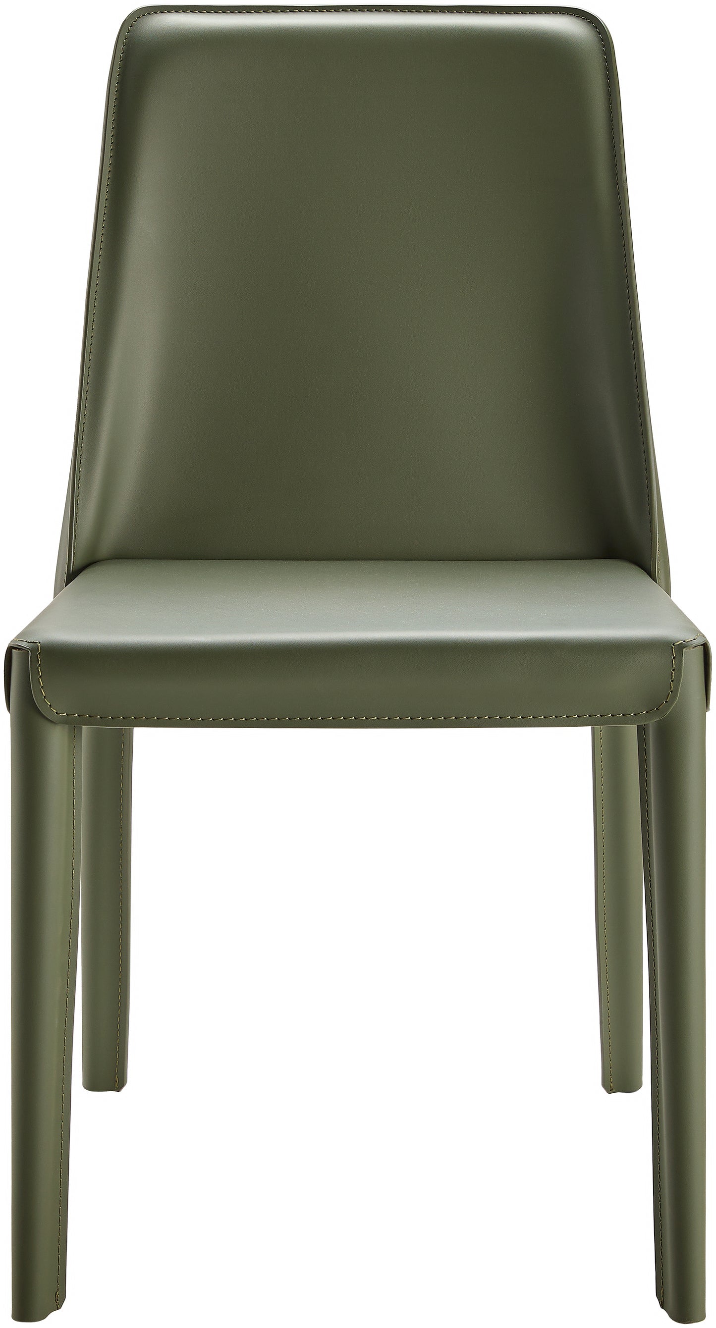 Madeline Faux Leather Dining Chair, Dark Green