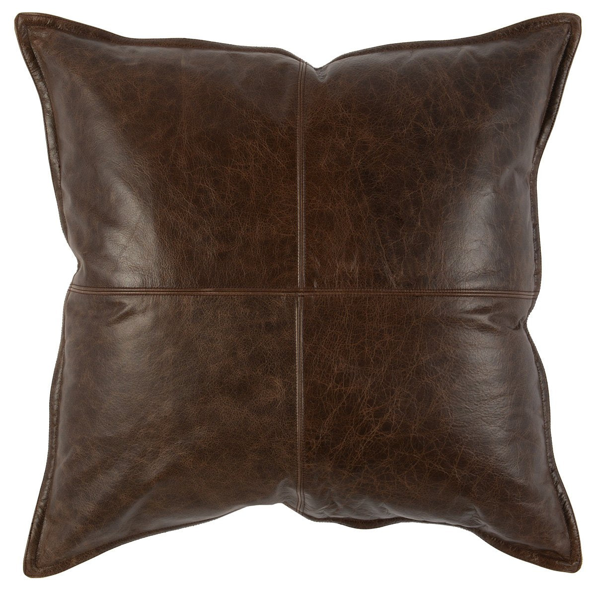 Leather Parsons Pillow, Cocoa