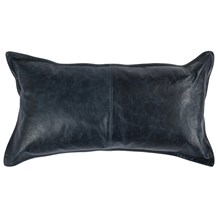 Leather Lumbar Pillow, Naval Nightfall