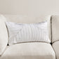 Aubry Velvet Lumbar Pillow, Ivory