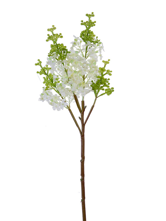 27" Real Touch Lilac Branch, White