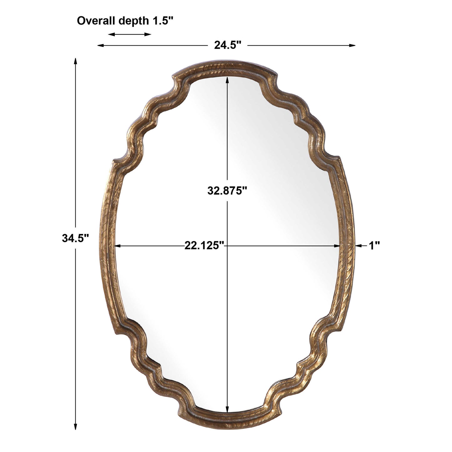 Ariane Oval Wall Mirror