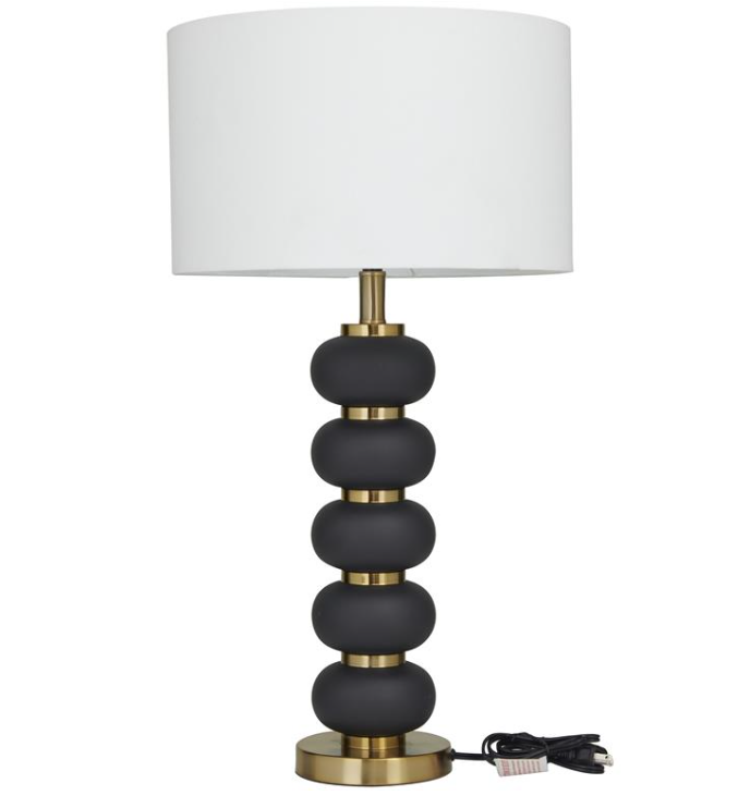 Contemporary Black and Gold Table Lamp