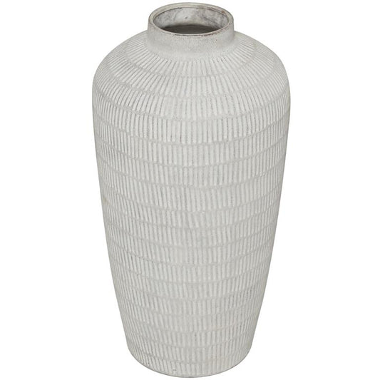Cream Ceramic Textured Vase (Various Sizes)