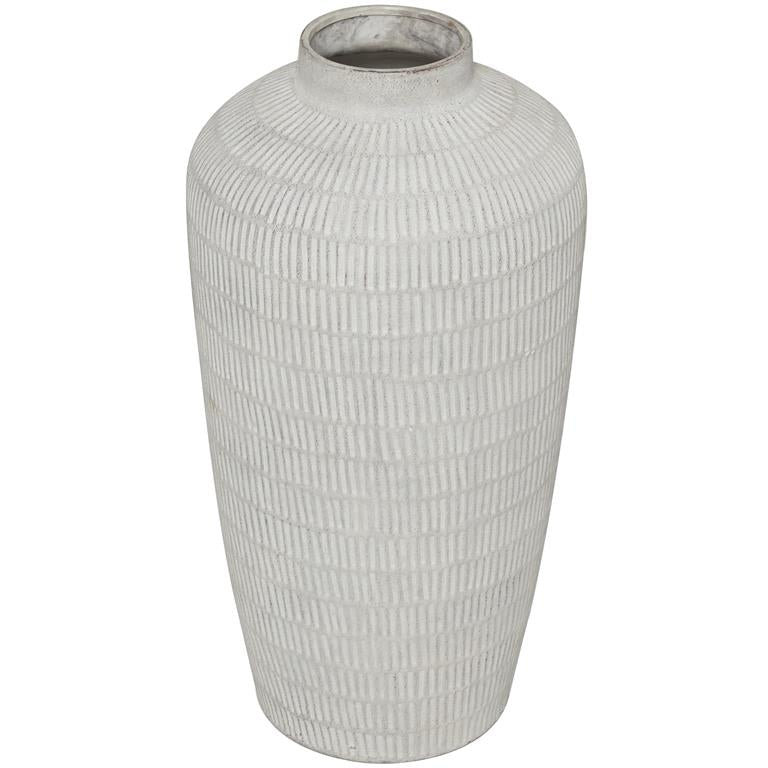 Cream Ceramic Textured Vase (Various Sizes)