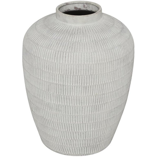 Cream Ceramic Textured Vase (Various Sizes)