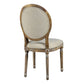 Meg Tufted Side Chair, French Linen