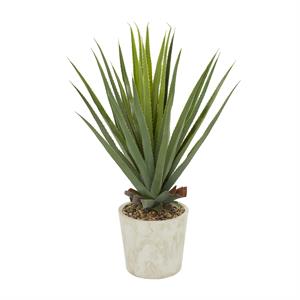 Faux Foliage Agave Potted Plant (Various Sizes)