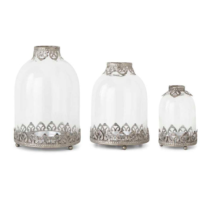 Glass Votive Holder with Filigree Trim (Various Sizes) The Mint Julep